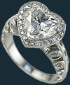 Heart Shaped Diamond Ring